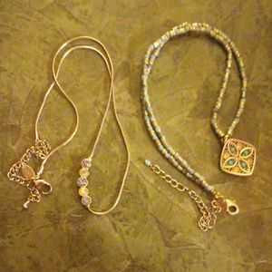 2 Lia Sophia necklaces
